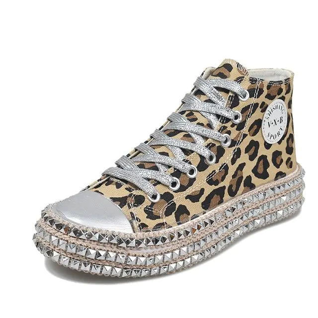 Women Leopard Canvas Shoes