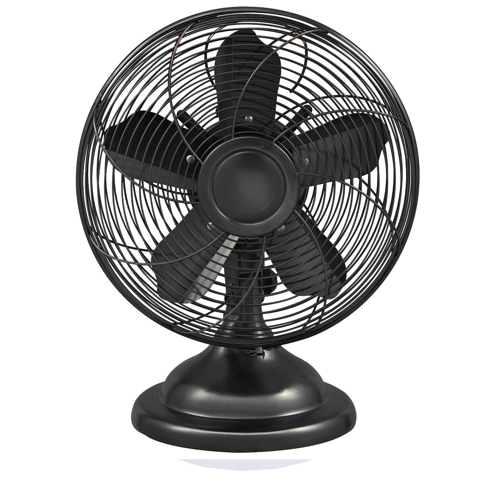 Optimus 12 Inch Retro Oscillating Table Fan with Oil Rubbed Bronze Finish LuxuryLifeWay Online Store