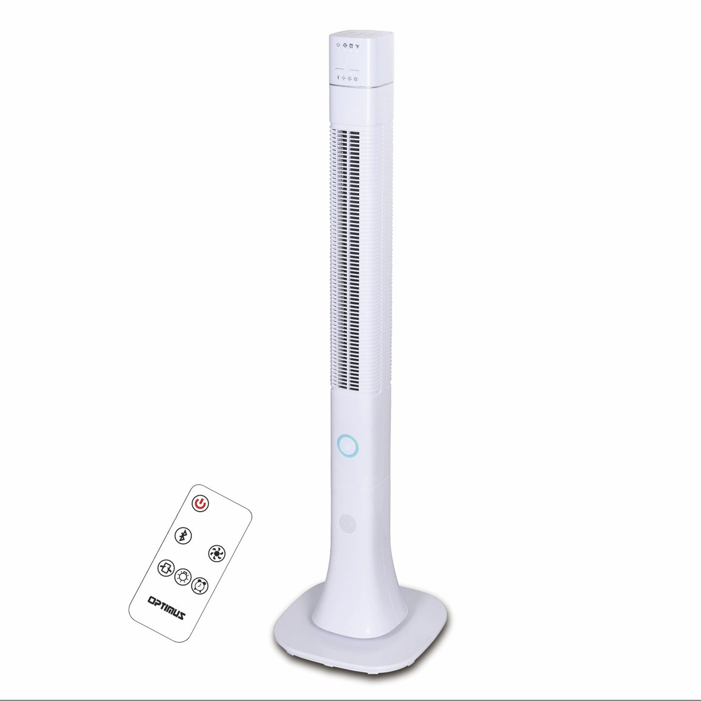 Optimus 48 Inch Pedestal Tower Fan with Remote Control, Bluetooth and LED LuxuryLifeWay Online Store