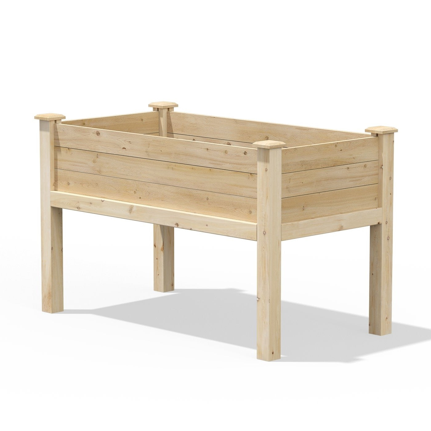 Farmhouse 24-in x 48-in x 31-in Cedar Elevated Victory Garden Bed - Made in USA LuxuryLifeWay Online Store