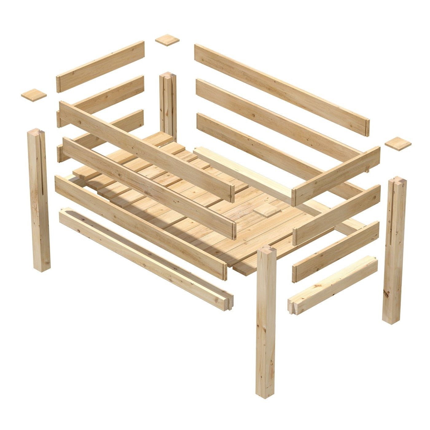 Farmhouse 24-in x 48-in x 31-in Cedar Elevated Victory Garden Bed - Made in USA LuxuryLifeWay Online Store