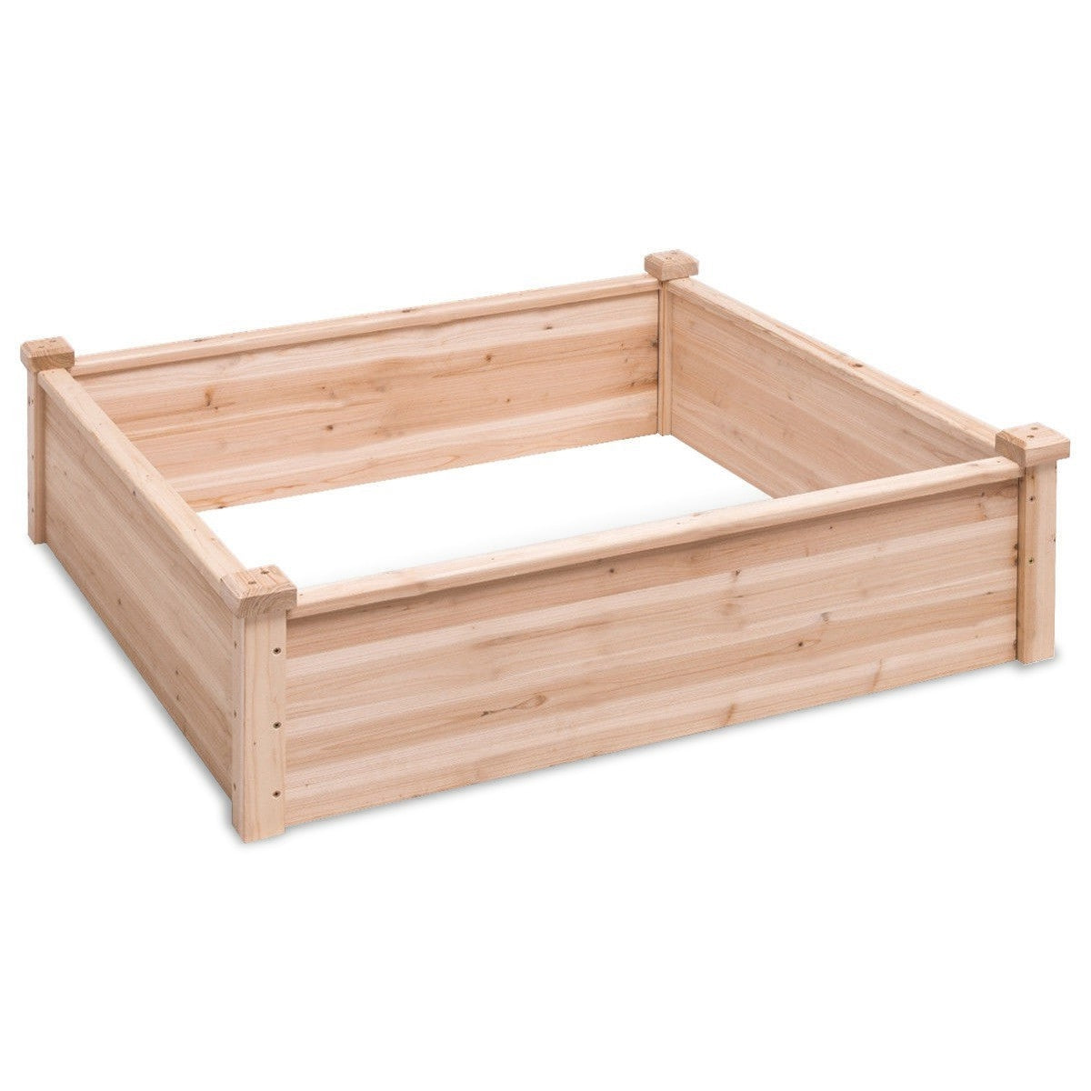 Solid Fir Wood 3.3 ft x 3.3 ft Raised Garden Bed Planter Box LuxuryLifeWay Online Store