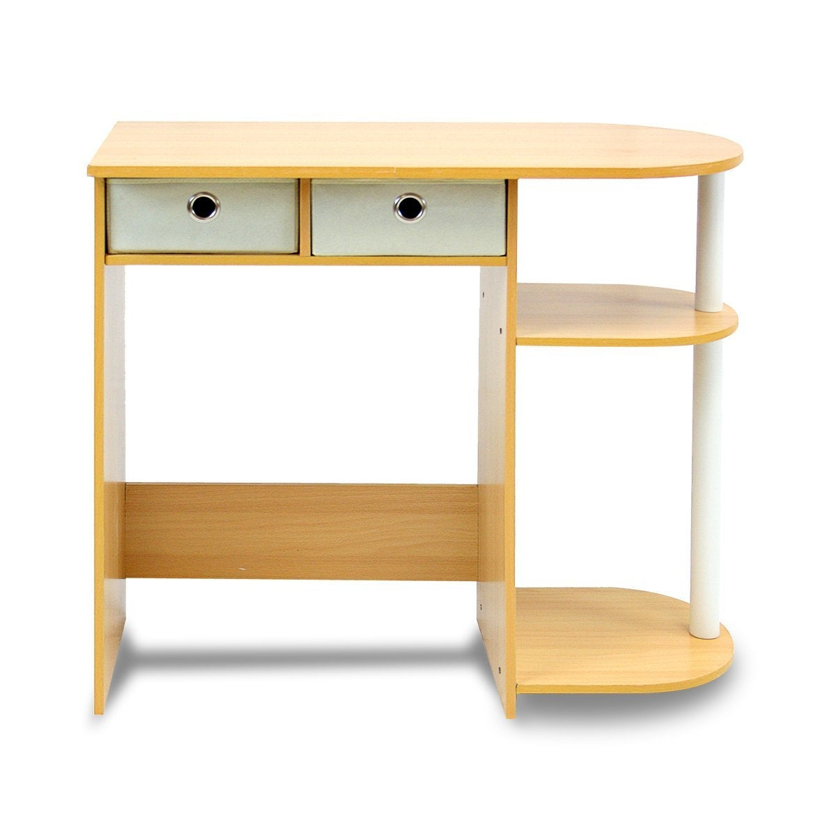 Home Office Laptop Computer Desk Table in Beech Ivory LuxuryLifeWay Online Store