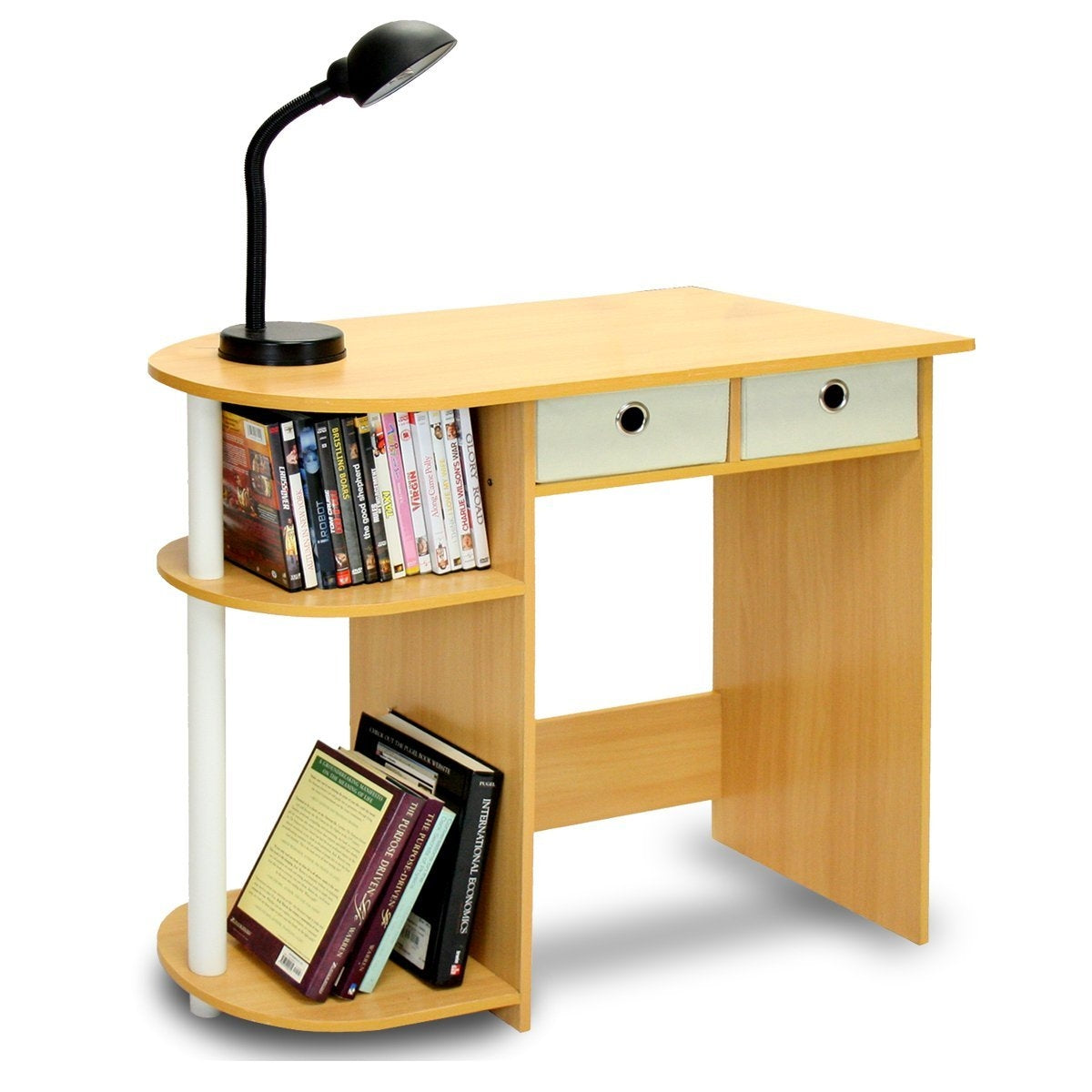 Home Office Laptop Computer Desk Table in Beech Ivory LuxuryLifeWay Online Store