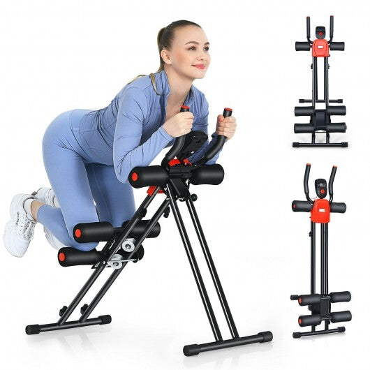 Foldable Adjustable Core Abdominal Trainer with 3 Adjustable Resistance and LCD Display LuxuryLifeWay Online Store