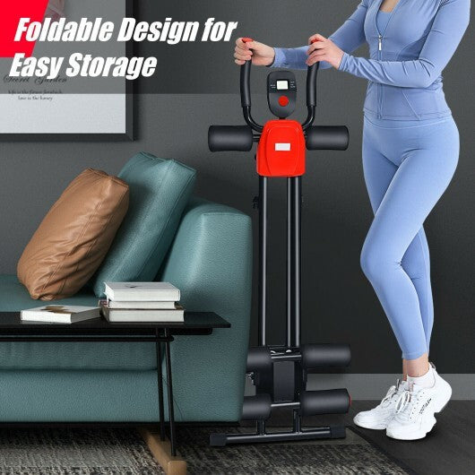 Foldable Adjustable Core Abdominal Trainer with 3 Adjustable Resistance and LCD Display LuxuryLifeWay Online Store