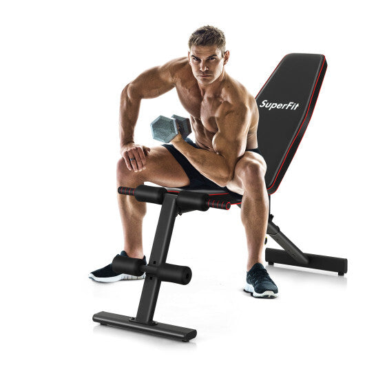 Adjustable Weight Bench Strength Training Bench for Full Body Workout LuxuryLifeWay Online Store