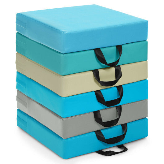 6 Pieces 15 Inches Square Toddler Floor Cushions Flexible Soft Foam Seating with Handles-Multicolor LuxuryLifeWay Online Store