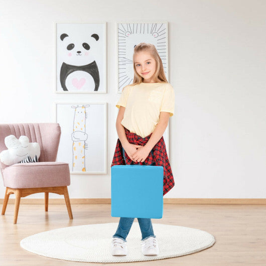 6 Pieces 15 Inches Square Toddler Floor Cushions Flexible Soft Foam Seating with Handles-Multicolor LuxuryLifeWay Online Store