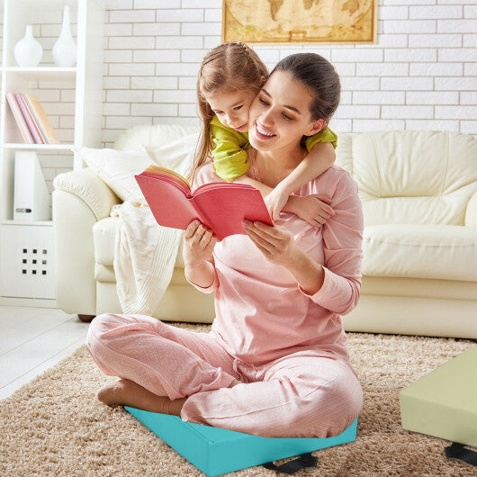 6 Pieces 15 Inches Square Toddler Floor Cushions Flexible Soft Foam Seating with Handles-Multicolor LuxuryLifeWay Online Store