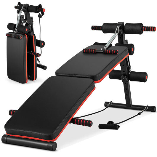 Multifunctional Sit up Bench 4 Position Adjustable Metal Workout Bench LuxuryLifeWay Online Store