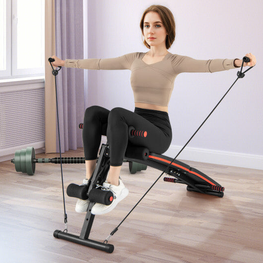 Multifunctional Sit up Bench 4 Position Adjustable Metal Workout Bench LuxuryLifeWay Online Store