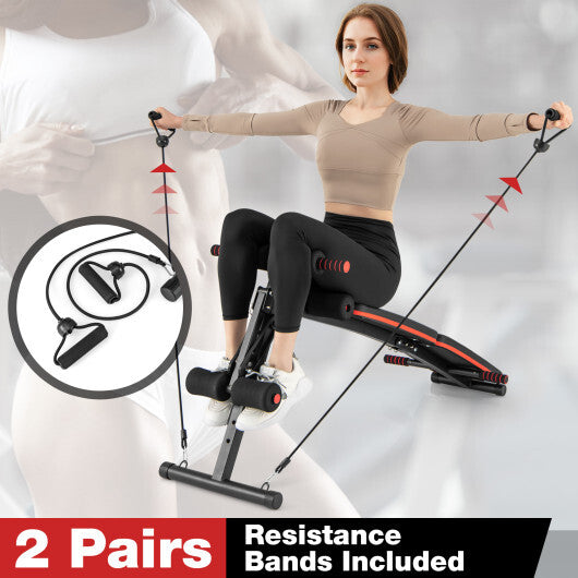 Multifunctional Sit up Bench 4 Position Adjustable Metal Workout Bench LuxuryLifeWay Online Store