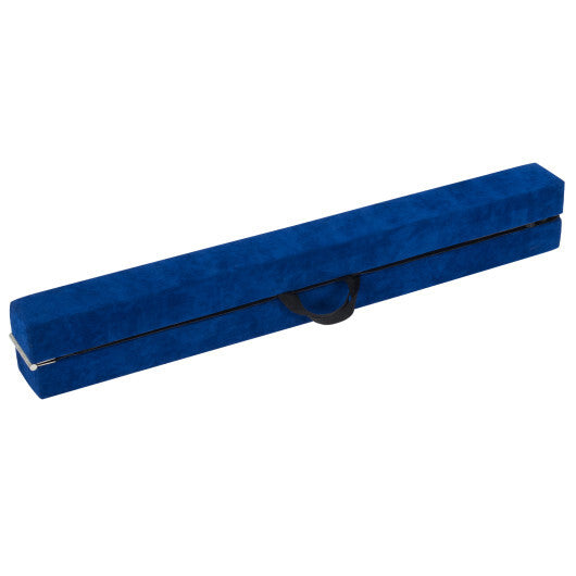 9 FT Folding Gymnastics Balance Beam with Anti-slip Base and Pine Wood Frame-Blue LuxuryLifeWay Online Store