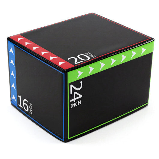 3-in-1 Plyometric Box 16 x 20 x 24 Inches Soft Plyo Jump Box LuxuryLifeWay Online Store