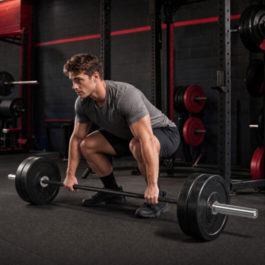 2000 lbs Weight Lifting 7FT Olympic Bar for Olympic Plates for Squats and Home Gym-Silver LuxuryLifeWay Online Store