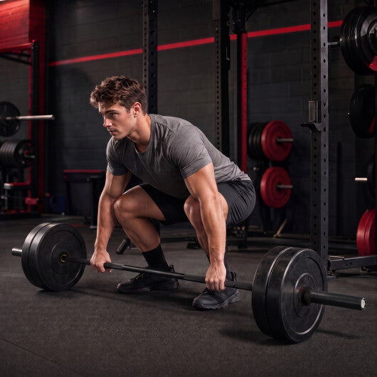 2000 lbs Weight Lifting 7FT Olympic Bar for Olympic Plates for Squats and Home Gym-Silver LuxuryLifeWay Online Store