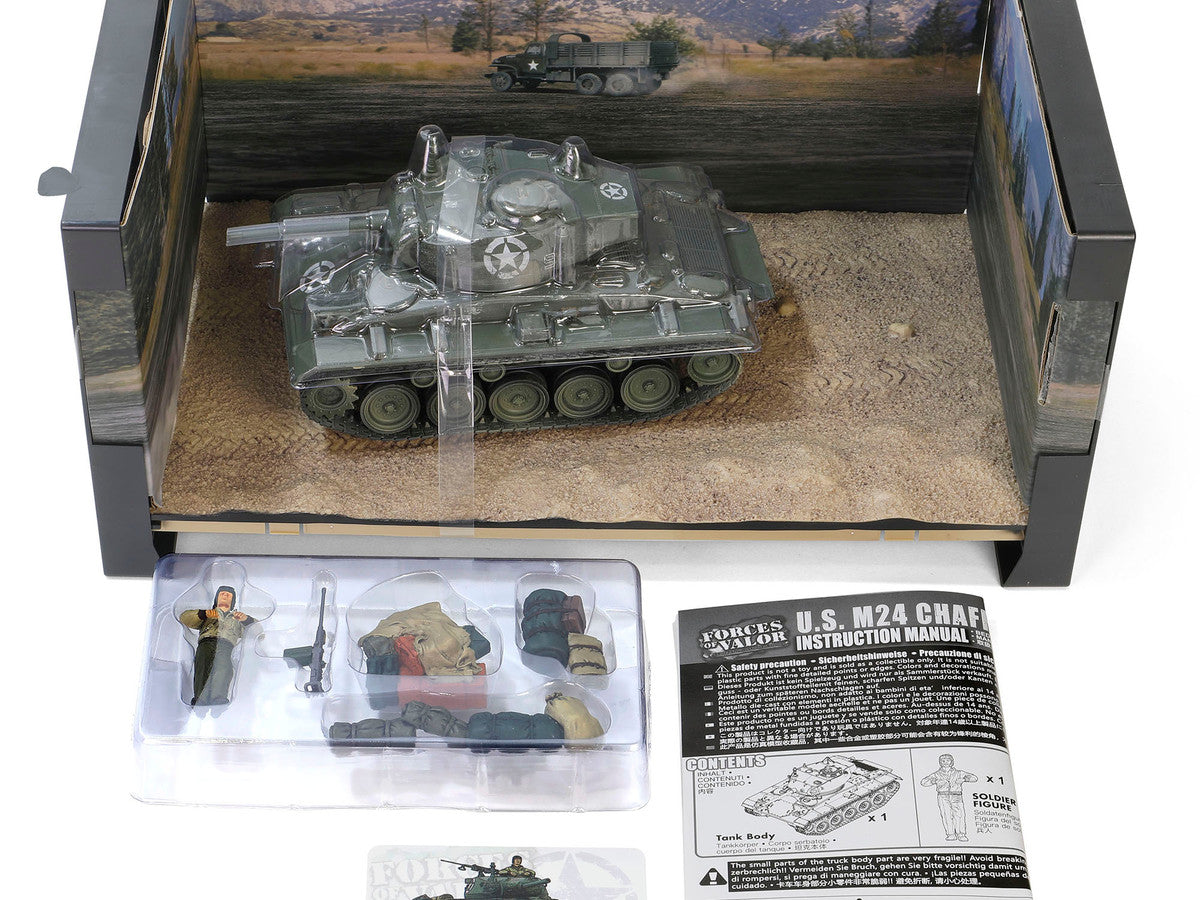 M24 Chaffee Light Tank "8th Armored Division 36th Tank Batallion, Rheinberg Germany World War II" (1945) United States Army "Armoured Fighting Vehicle" Series 1/32 Diecast Model by Forces of Valor LuxuryLifeWay Online Store