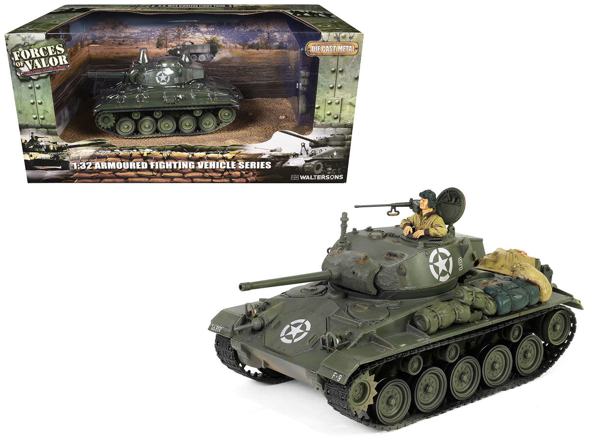 M24 Chaffee Light Tank "8th Armored Division 36th Tank Batallion, Rheinberg Germany World War II" (1945) United States Army "Armoured Fighting Vehicle" Series 1/32 Diecast Model by Forces of Valor LuxuryLifeWay Online Store