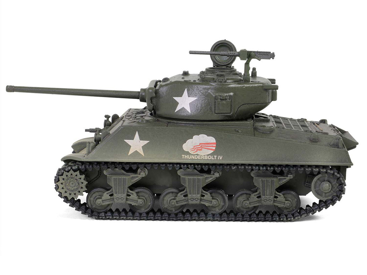 U.S. Sherman M4A3(76) Medium Tank "THUNDERBOLT IV 37th Tank Battalion 4th Armored Division Bastogne" (1944) United States Army "Mini AFV" Series 1/64 Diecast Model by Forces of Valor LuxuryLifeWay Online Store