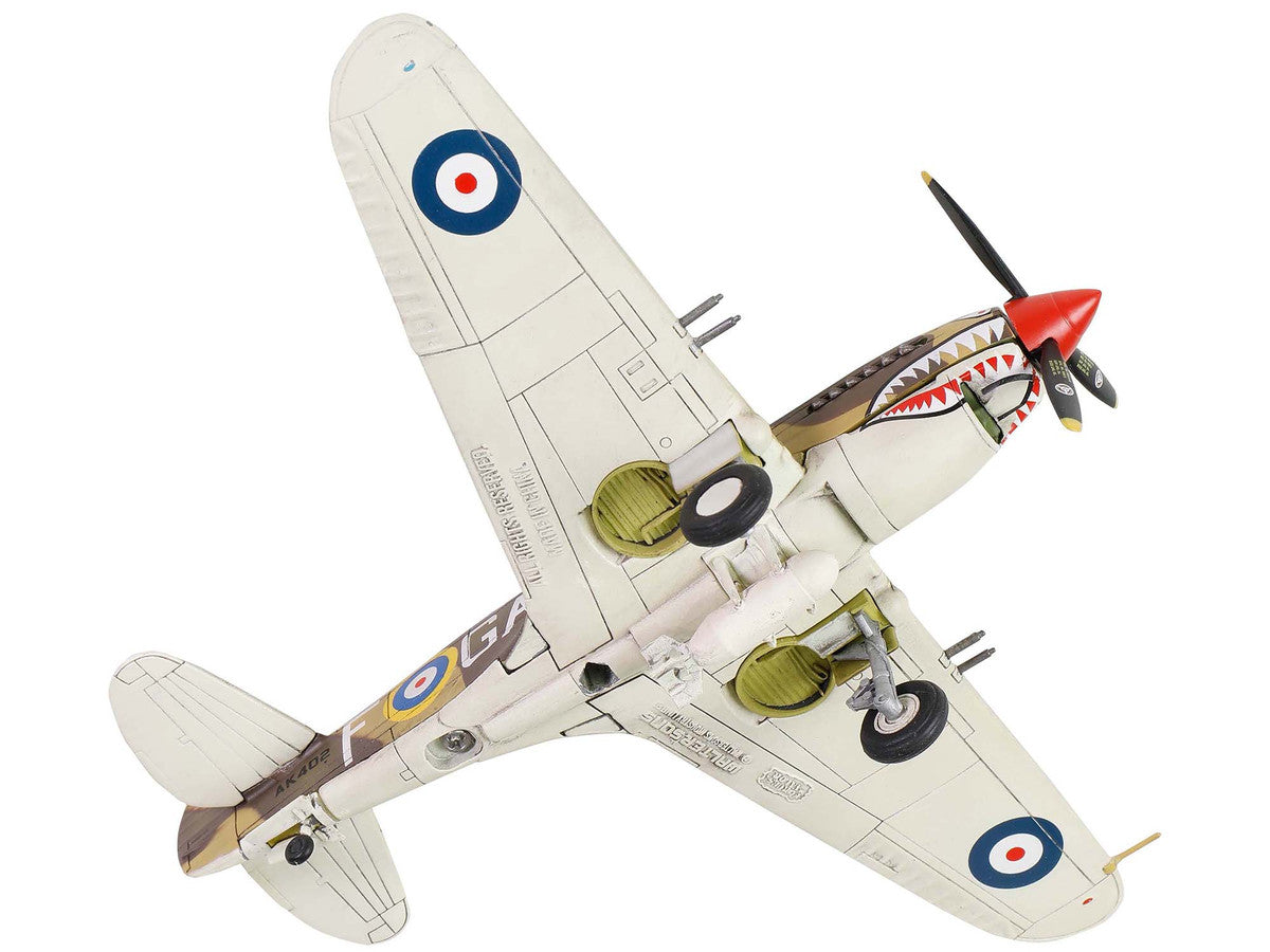 Curtiss P-40B Tomahawk MK IIB Aircraft Fighter "112 Squadron (Royal Air Force) AK402 GA-F North Africa" (October 1941) "WW2 Aircrafts Series" 1/72 Diecast Model by Forces of Valor LuxuryLifeWay Online Store