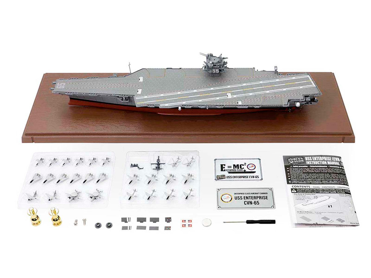 USS Enterprise (CVN-65) Enterprise-Class Aircraft Carrier United States Navy "Full Hull Edition" Series 1/700 Diecast Model by Forces of Valor LuxuryLifeWay Online Store