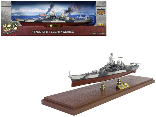 USS Missouri (BB-63) Iowa-class Battleship "Battle of Okinawa" (1945) United States Navy (Full Hull Edition) "Battleship" Series 1/700 Diecast Model by Forces of Valor LuxuryLifeWay Online Store