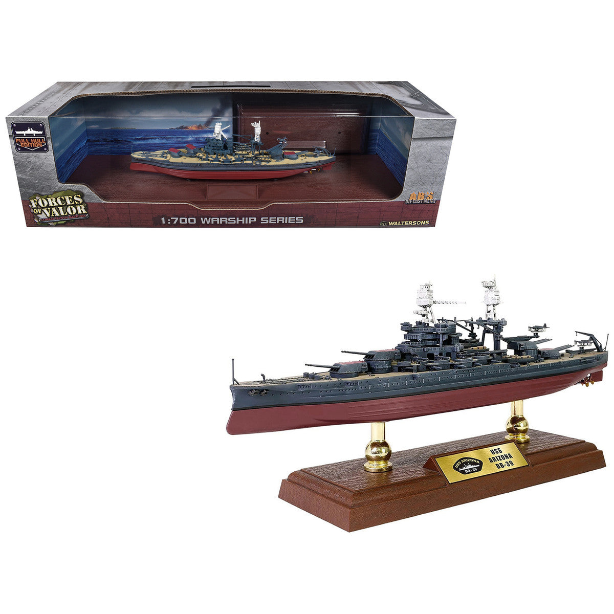 USS Arizona (BB-39) Pennsylvania-Class Battleship United States Navy "Full Hull Edition" Series 1/700 Diecast Model by Forces of Valor LuxuryLifeWay Online Store