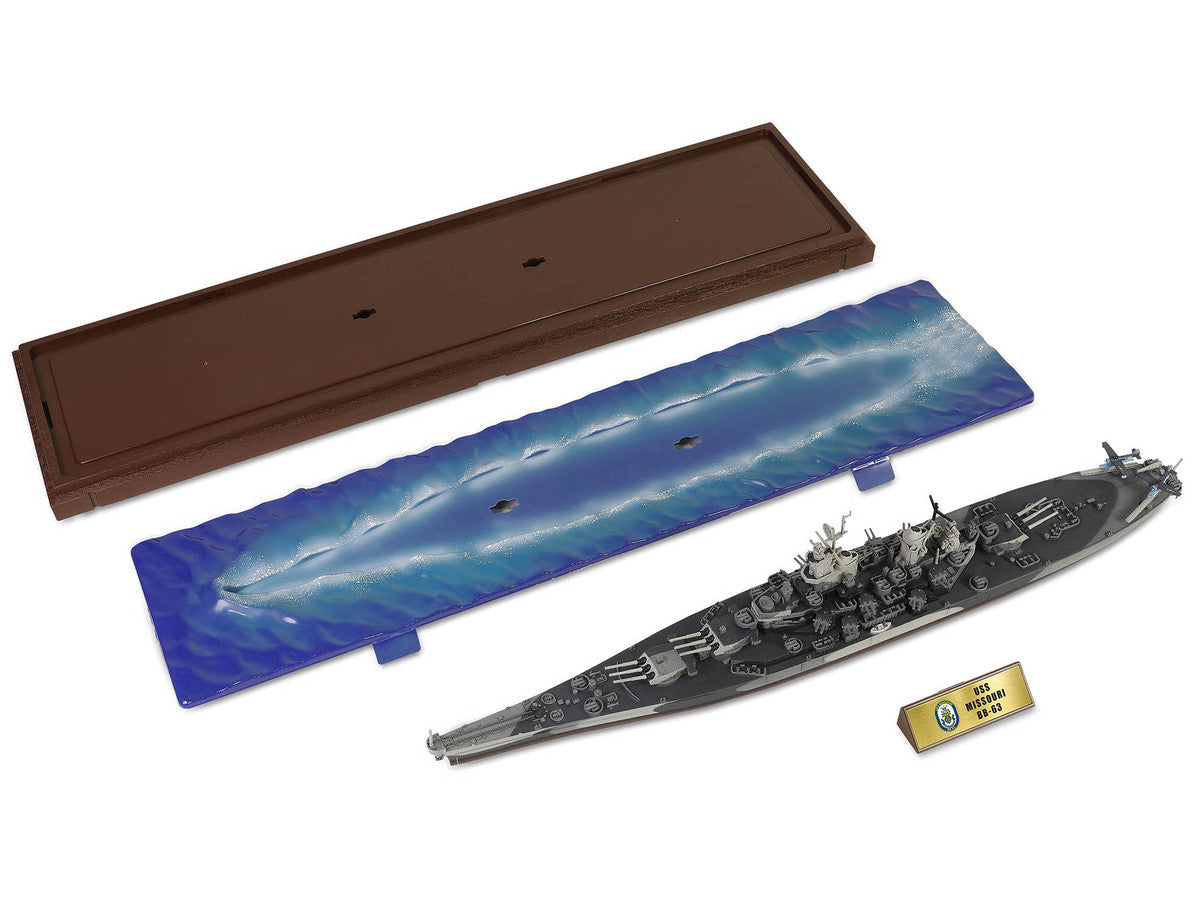 USS Missouri (BB-63) Iowa-class Battleship "Battle of Okinawa" (1945) United States Navy (Waterline Edition) "Battleship" Series 1/700 Diecast Model by Forces of Valor LuxuryLifeWay Online Store