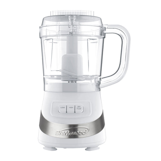 Brentwood FP-549W 3-Cup Food Processor in White LuxuryLifeWay Online Store