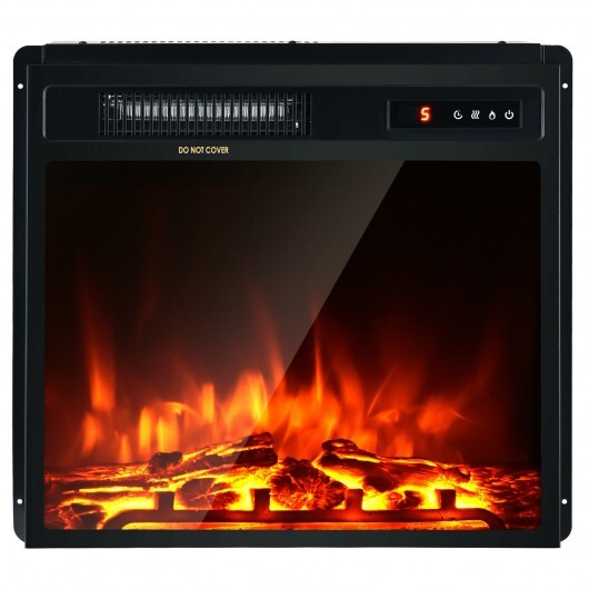 18 Inch 1500W Electric Fireplace Freestanding and Recessed Heater LuxuryLifeWay Online Store