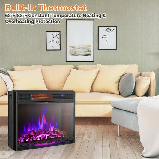 28 Inch Electric Freestanding and Recessed Fireplace with Remote LuxuryLifeWay Online Store
