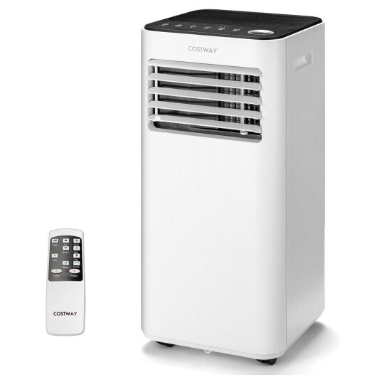 8000 BTU Portable Air Conditioner with Fan and Dehumidifier Mode-White LuxuryLifeWay Online Store