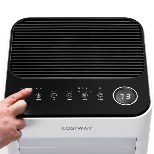 8000 BTU Portable Air Conditioner with Fan and Dehumidifier Mode-White LuxuryLifeWay Online Store