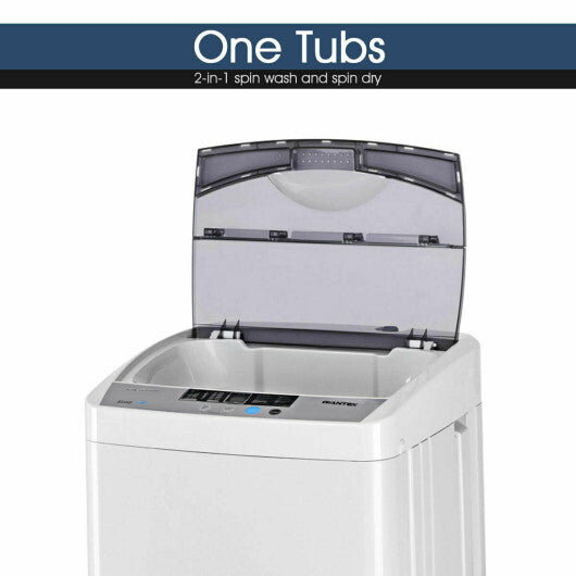12 lbs Full-automatic Washing Machine with 10 Wash Programs LuxuryLifeWay Online Store