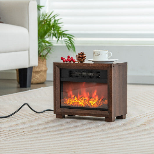 Mini Wooden Space Tabletop Fireplace with Realistic Flame Effect LuxuryLifeWay Online Store