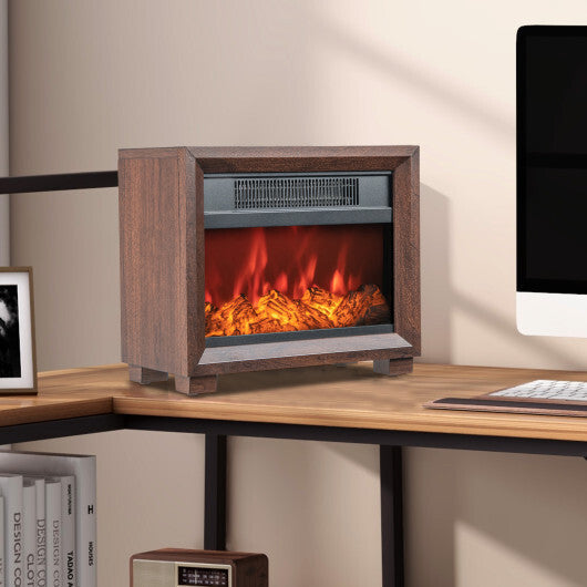 Mini Wooden Space Tabletop Fireplace with Realistic Flame Effect LuxuryLifeWay Online Store