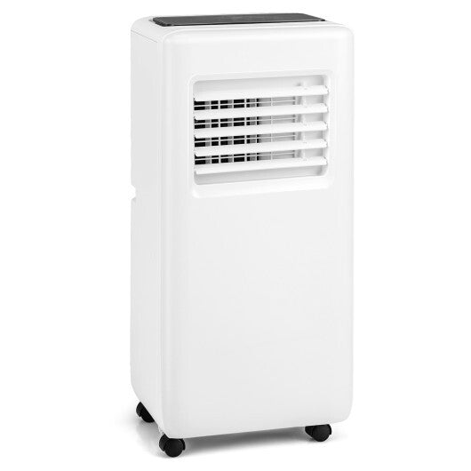 3-in-1 8000 BTU Portable Air Conditioner with Remote Control-White LuxuryLifeWay Online Store