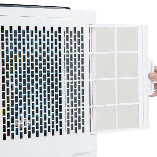 3-in-1 8000 BTU Portable Air Conditioner with Remote Control-White LuxuryLifeWay Online Store