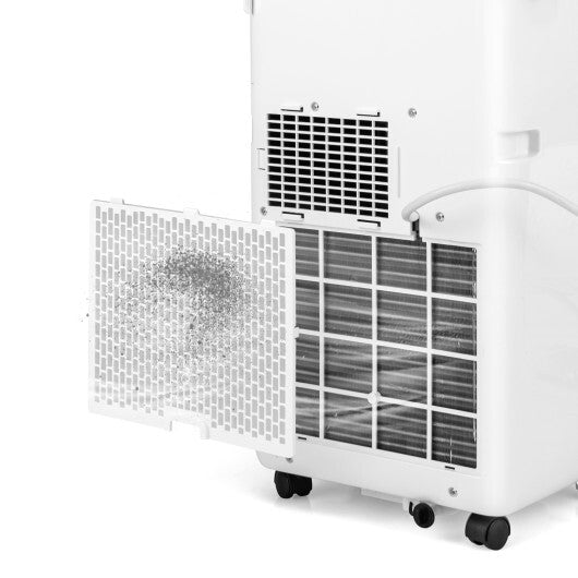 3-in-1 8000 BTU Portable Air Conditioner with Remote Control-White LuxuryLifeWay Online Store
