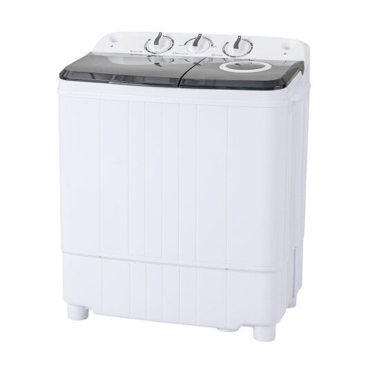 17.6 lbs Portable Washing Machine with Drain Pump-Blue LuxuryLifeWay Online Store