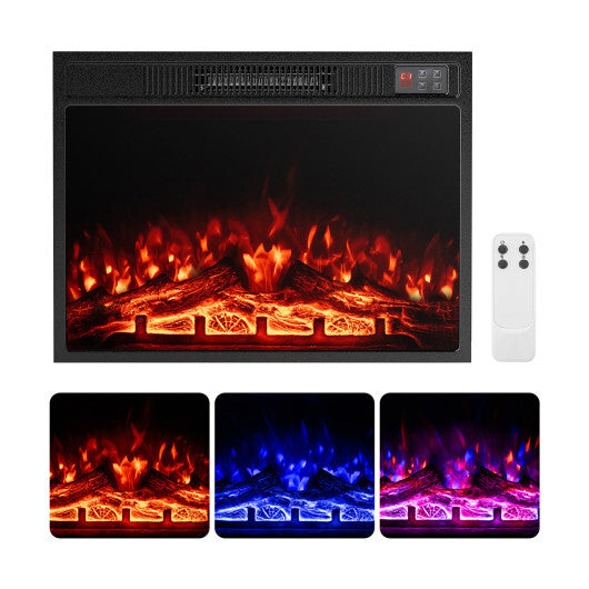 23 Inch Electric Fireplace Insert Fireplace Heater with Adjustable Flame Color LuxuryLifeWay Online Store