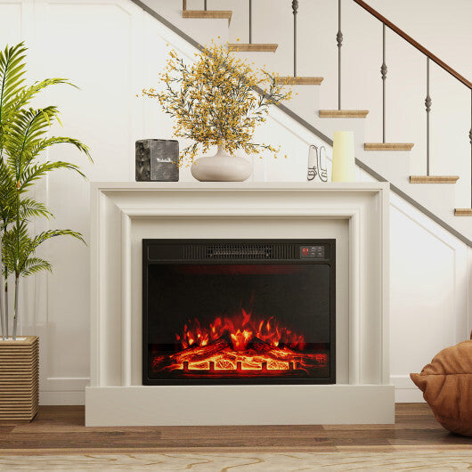 23 Inch Electric Fireplace Insert Fireplace Heater with Adjustable Flame Color LuxuryLifeWay Online Store