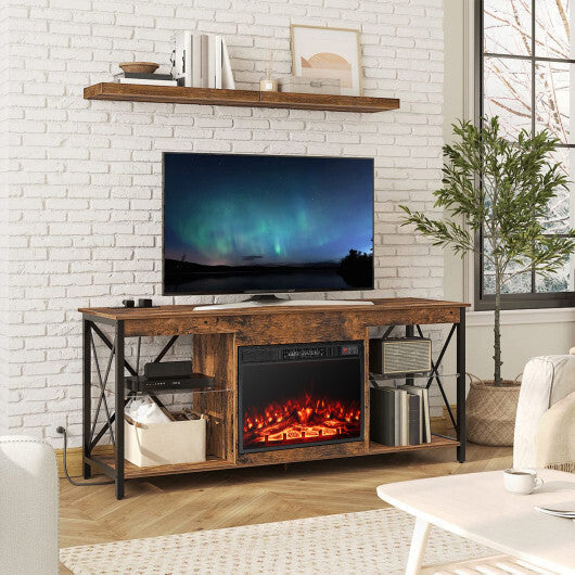 23 Inch Electric Fireplace Insert Fireplace Heater with Adjustable Flame Color LuxuryLifeWay Online Store