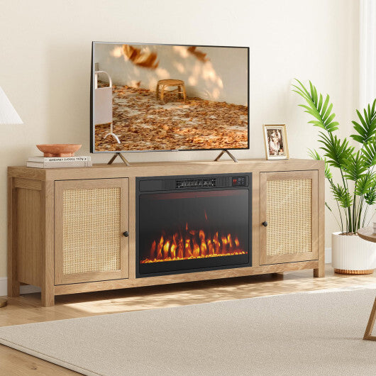 23 Inches 750W/1500W Electric Fireplace Heater with Alter Flame Color and Brightness LuxuryLifeWay Online Store