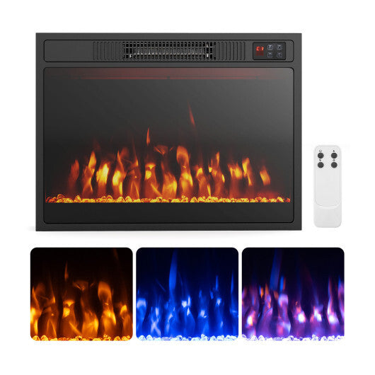 23 Inches 750W/1500W Electric Fireplace Heater with Alter Flame Color and Brightness LuxuryLifeWay Online Store