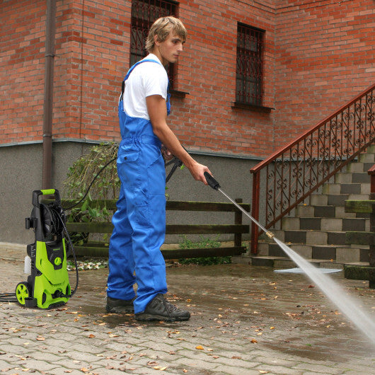 2150PSI Electric Pressure Washer 1.2GPM with 4 Quick Connect Nozzles and Foam Cannon-Green LuxuryLifeWay Online Store