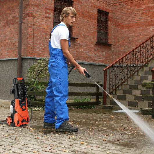 2150PSI Electric Pressure Washer 1.2GPM with 4 Quick Connect Nozzles and Foam Cannon-Green LuxuryLifeWay Online Store