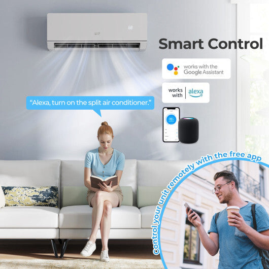 SEERXtreme Series ENERGY STAR Certified 12000 BTU 24 SEER2 115V Mini Split Heat Pump Heating at -15F LuxuryLifeWay Online Store