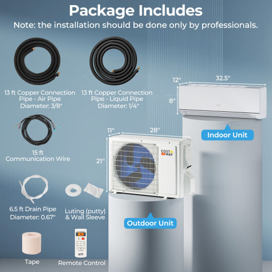 SEERXtreme Series ENERGY STAR Certified 12000 BTU 24 SEER2 208-230V Mini Split Heat Pump Heating at -15F LuxuryLifeWay Online Store